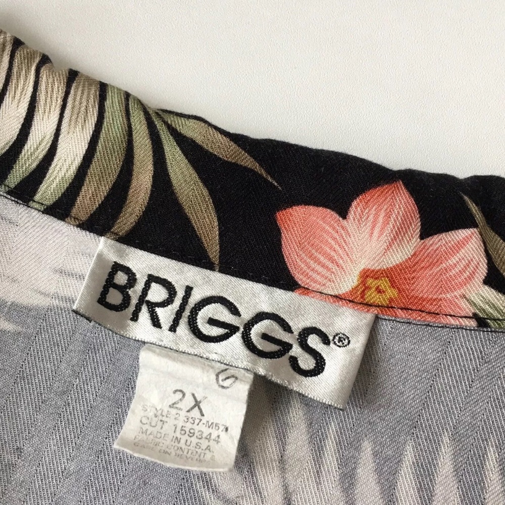 Briggs Vintage Camp Collar Shirt - Women’s 2X - Picture 3 of 4